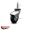 Service Caster 3 Inch Bright Chrome Hooded Neoprene Rubber 3/8 Inch Grip Ring Stem Caster SCC SCC-GR03S310-NPRB-BC-716138 - alternate 3
